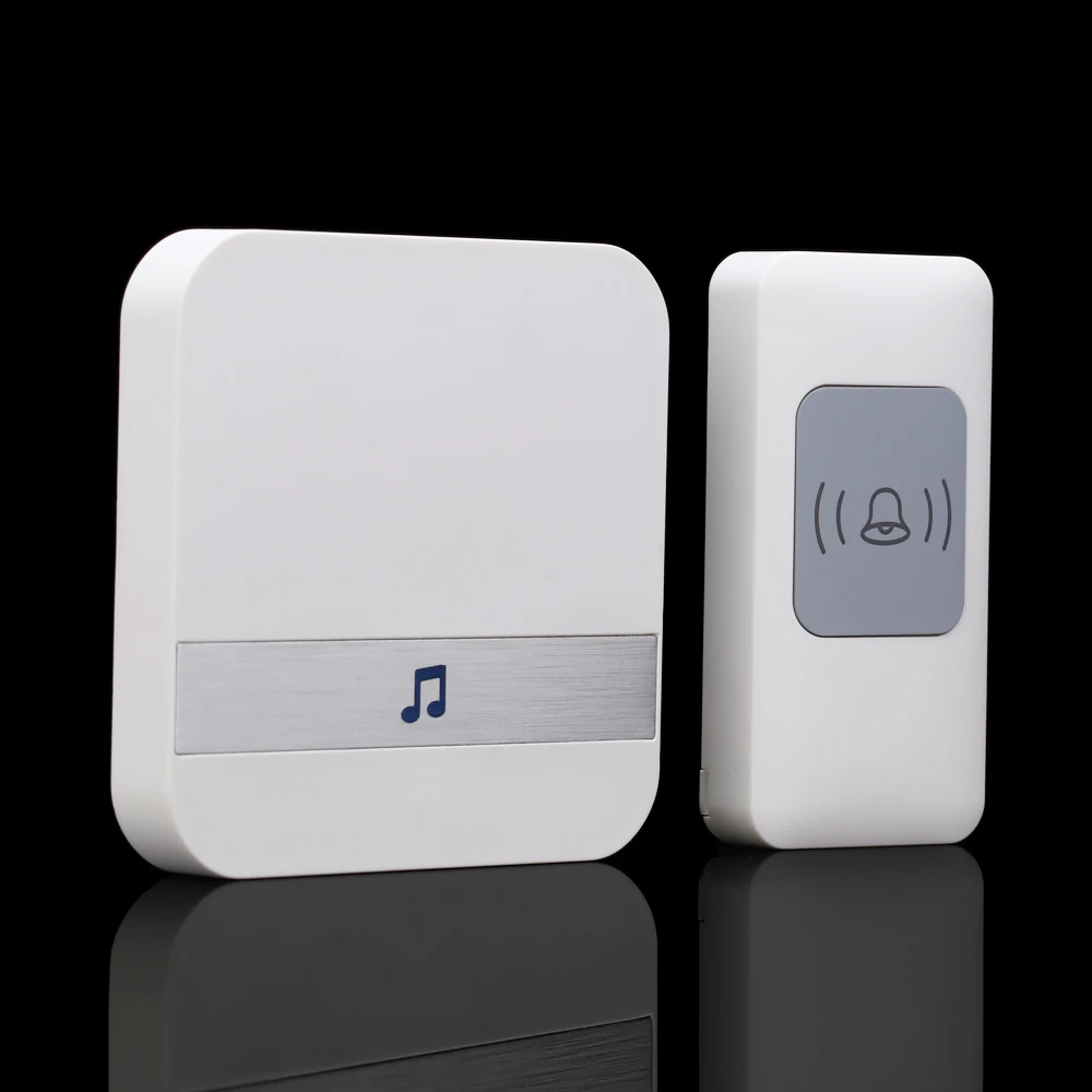 CACAZI Smart Waterproof Wireless Doorbell 3 Battery Button 3 Receiver 300M Remoto US EU UK Plug Home Cordless door bell 52 chime