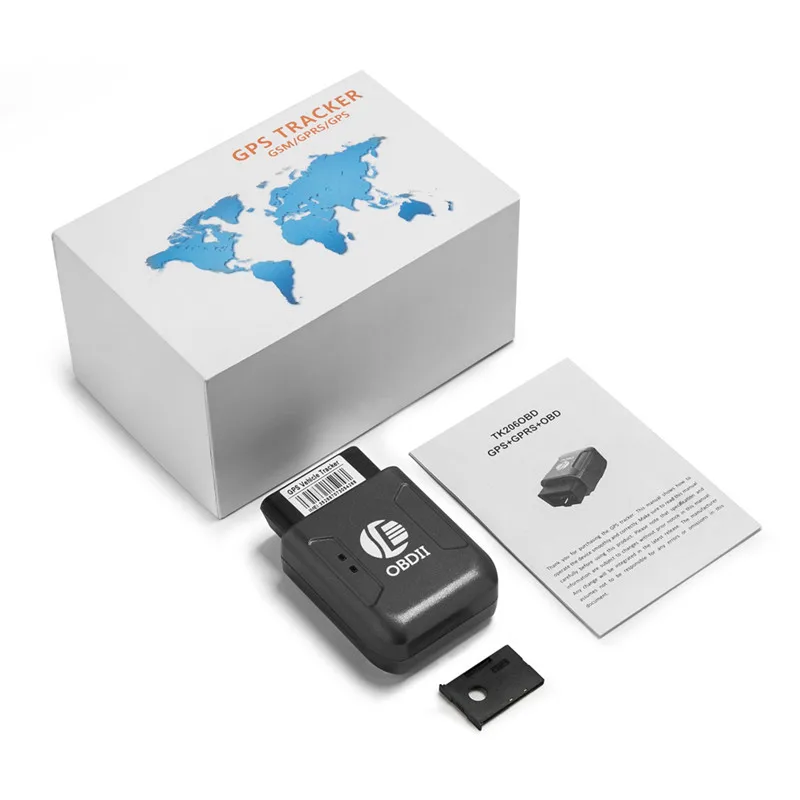 TK206 car tracker locator GPS tracking free  Vehicle GPS Tracker GPS Locator  Real Time LBS Position Lifetime Free Tracking