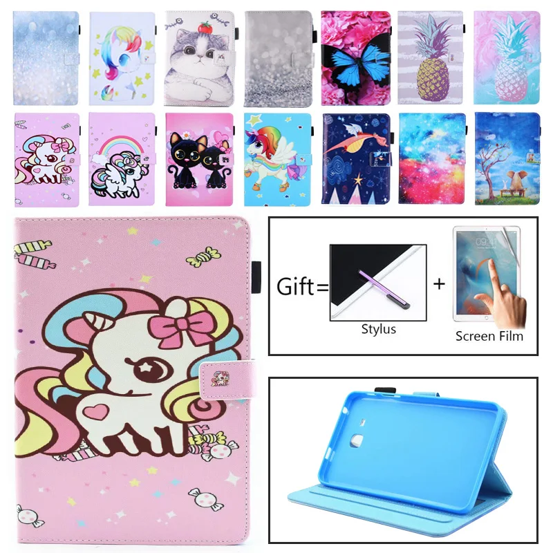 Новый чехол Tab A6 7,0 для Samsung Galaxy Tab A 7,0 T280 T285, чехол с откидной крышкой и модным рисунком для планшета, Модный чехол-книжка с рисунком, чехол-книжка, чехол для SM-T280-0