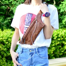 Мода унисекс Ретро чистый цвет кожаные сумки через плечо грудь Сумка через плечо