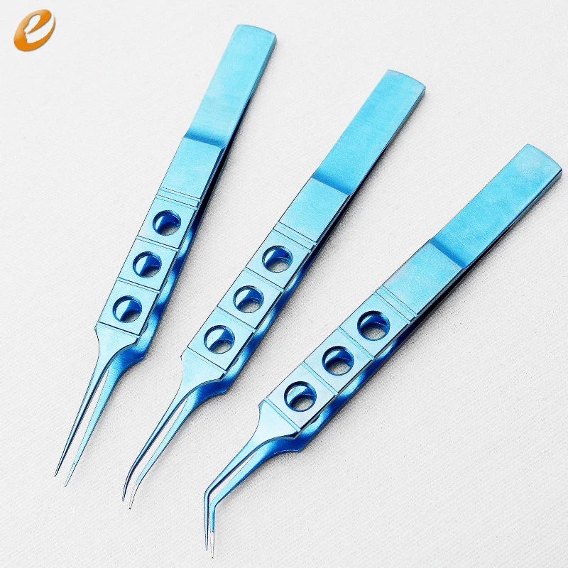 

Eye ophthalmic forceps Cosmetic surgery instruments Double-fold eyelid tool 11cm Titanium alloy Tissue forceps