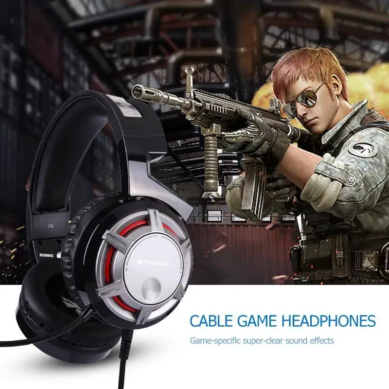 Somic G926S 3,5 мм проводные наушники для игровой гарнитуры для настольного ноутбука планшета с микрофоном