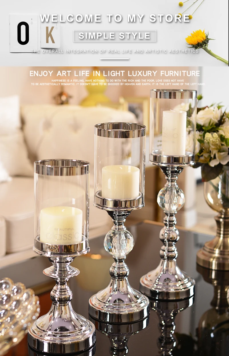 christmas candle holder candy bar wedding centerpieces (1)