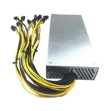 1800W Mining PC Power Supply For ETH Ethereum Rig Antminer Coin A6/A7/S9/R4/S7/E9 1800W PSU 6 pin antminer psu miner APW3 APW7