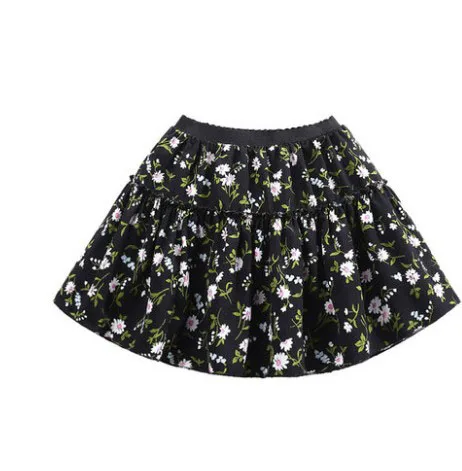 2018 summer children short mini Floral skirts for baby girls yellow ...