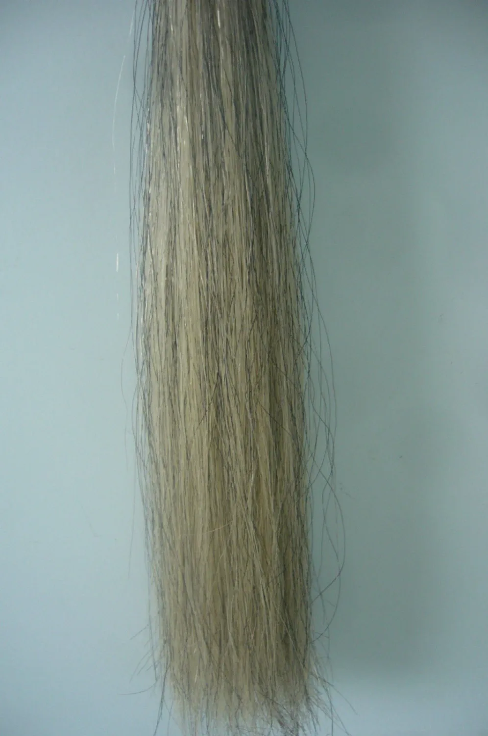 Светло-серый волосы конского хвоста расширение 70-76 см 170 грамм