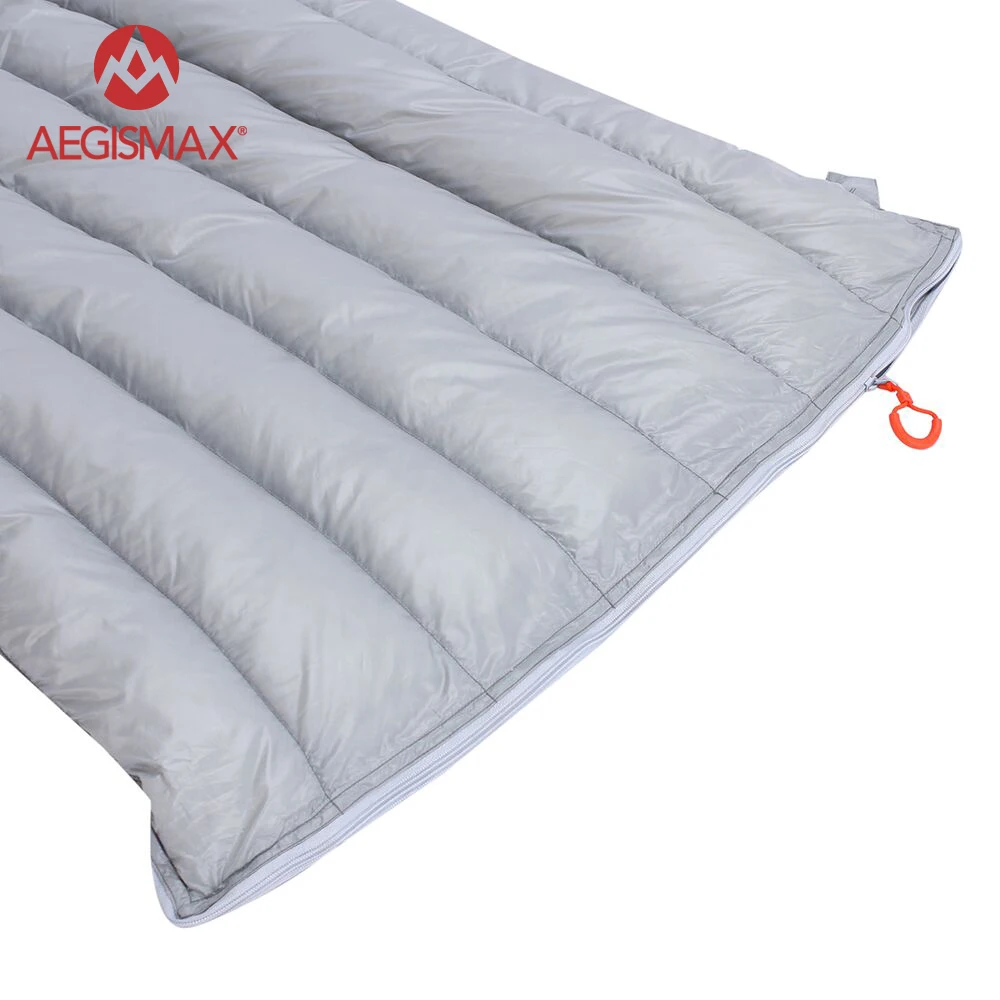 Ultraleve tipo Envelope Branco para Baixo Bolsa de Dormir Aegismax Enchimento Ganso Acampamento Caminhadas Primavera & Outono 280g - 308g 10 Cheap Sacos de dormir