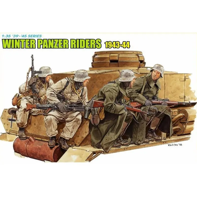 Дракон 6513 1/35 зимний панзер всадников 1943 44 масштаб модель комплект|Наборы для