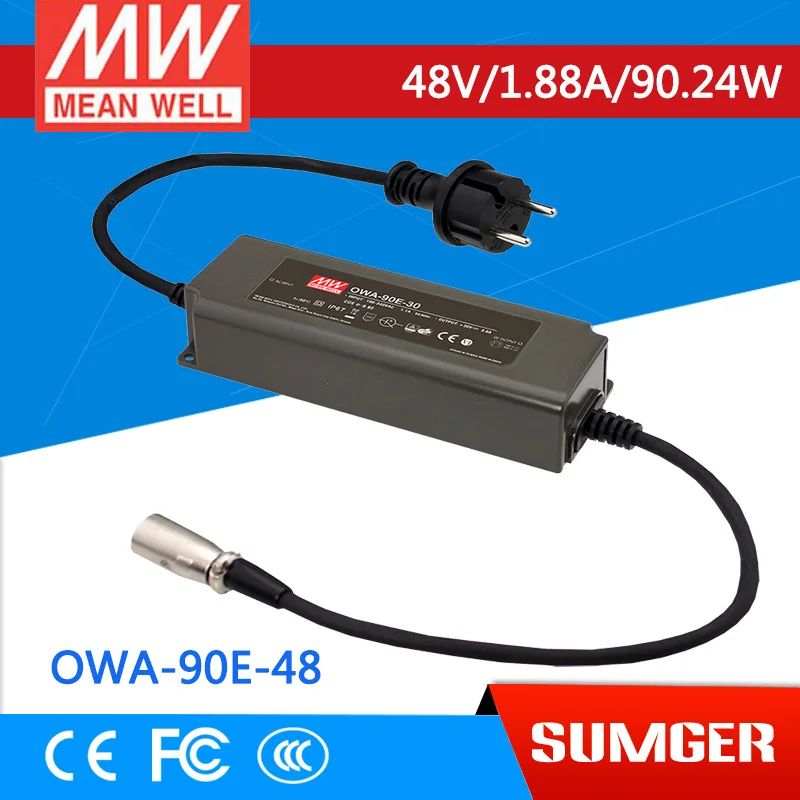 

[Sumger] MEAN WELL original OWA-90E-48 48V 1.88A meanwell OWA-90E 48V 90.24W Single Output Moistureproof Adaptor Euro Type