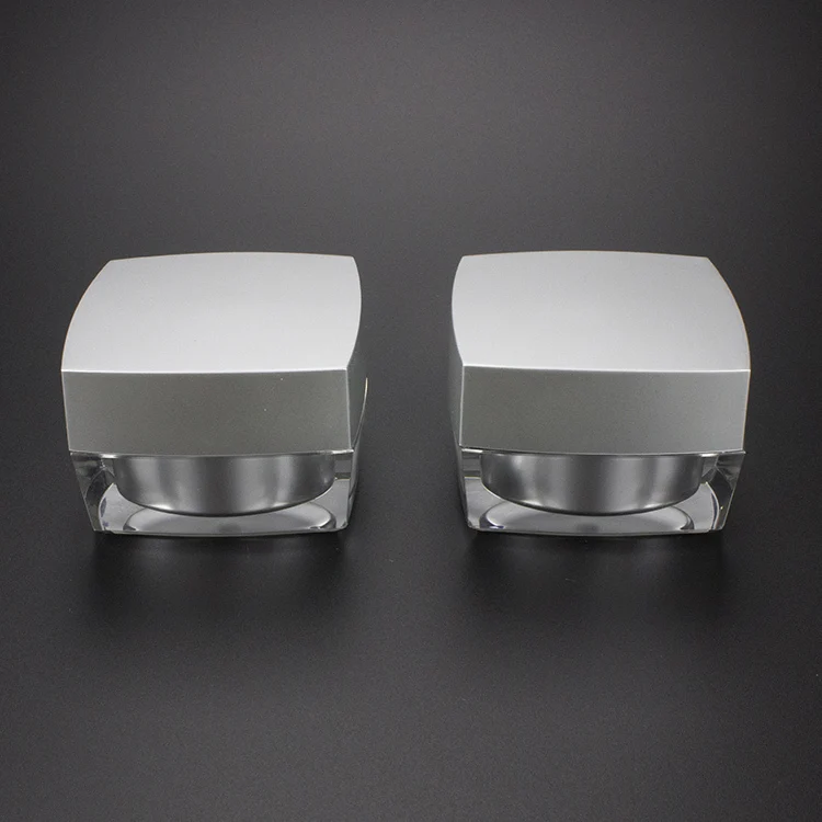 50pcs JA50 15g square plastic cosmetic jars wholesale ...