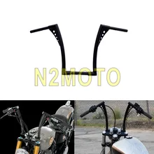 Мотоциклетные черные вешалки 1" Rise руль 1-1/4" Жир Бар для Harley Sportster XL Touring FLST FXST на заказ