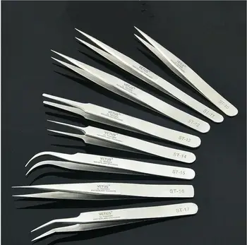 

High quality stainless steel tweezers steel gripper with fine hard clip