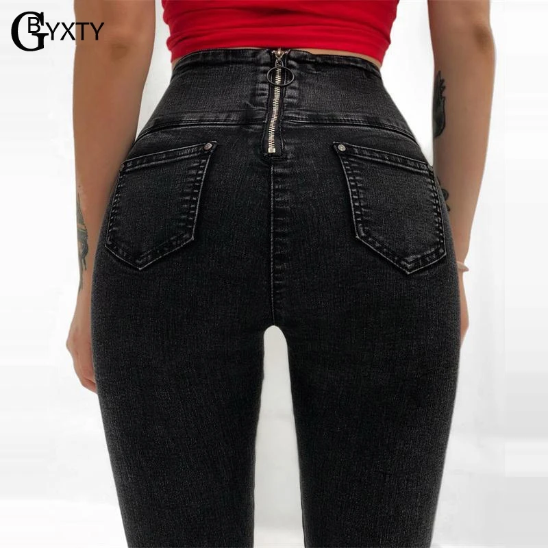 GBYXTY Sexy High Waist Push Up Back Zipper Jeans Women New Autumn ...