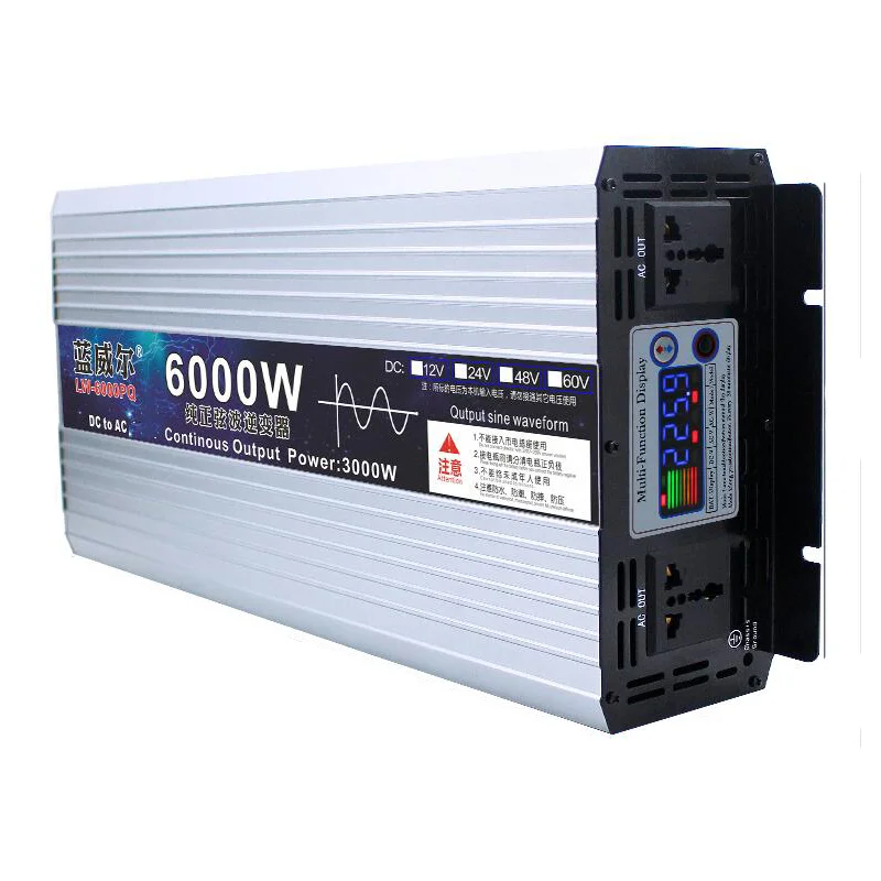 12V24V48V60V до 110V Чистая синусоида инвертор 6000W|Инверторы и конвертеры| |