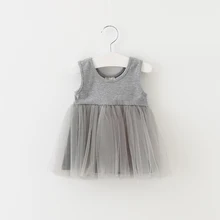 Sun Moon Kids 1 Year Birthday Dress Sleeveless Newborn Baby Girl Dress Casual Kids Dresses For Wedding Party Princess Vestidos