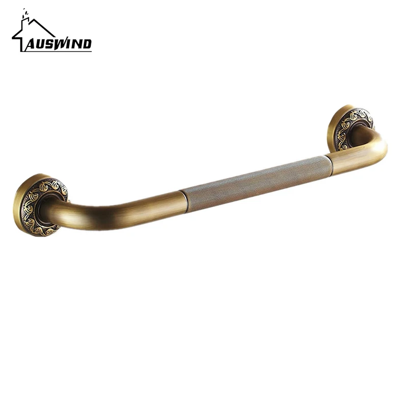 Wall Mounted Brass Carved Grab Bars Safety Handles Hand Rail Bathroom Bar Bathroom Accessories XF2 Wall Mounted Brass Carved Grab Bars Safety Handles Hand Rail Bathroom Bar Bathroom Accessories XF2