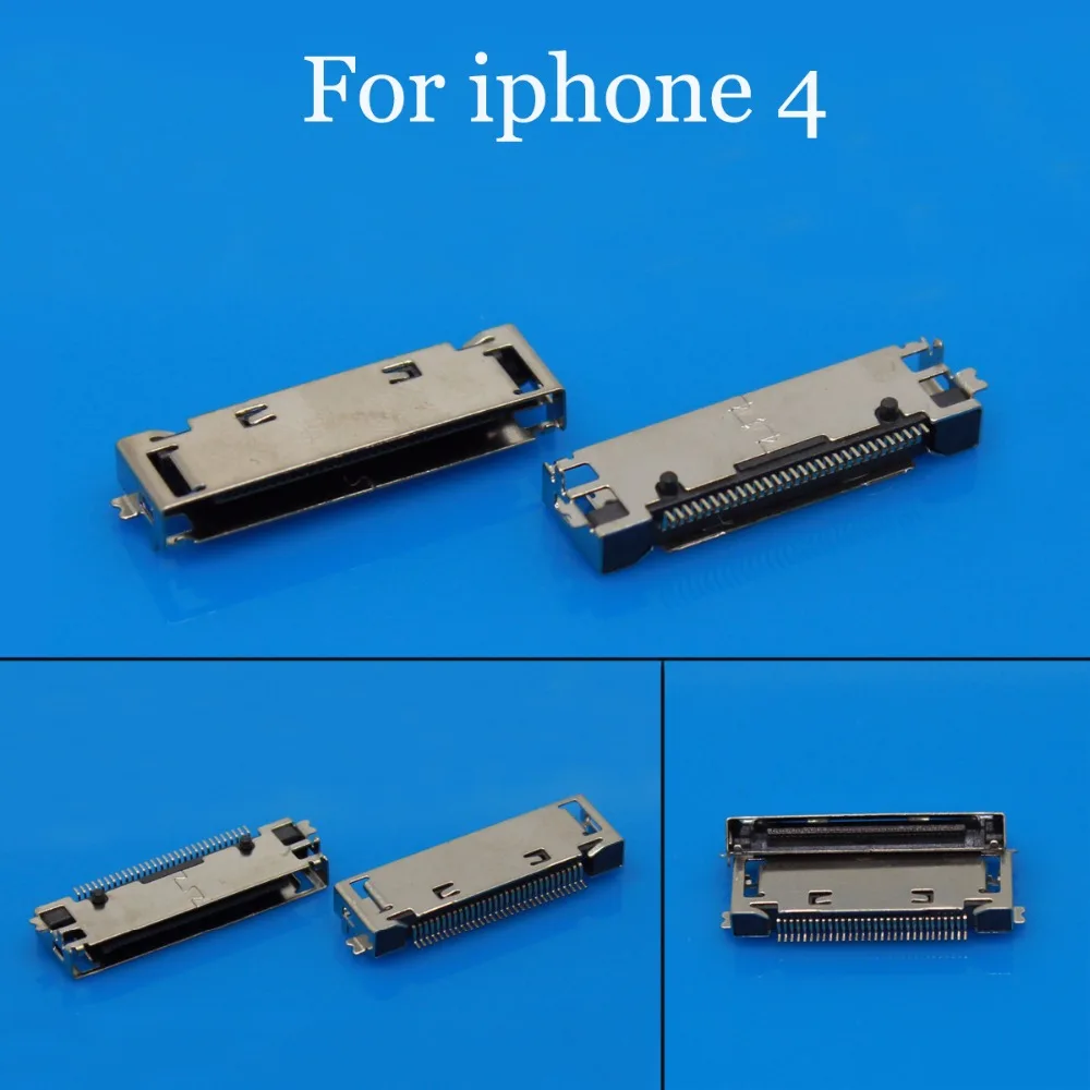Разъем JCD для Iphone 4/5/6/6plus/7 USB разъем зарядки и передачи данных белый или серый цвета
