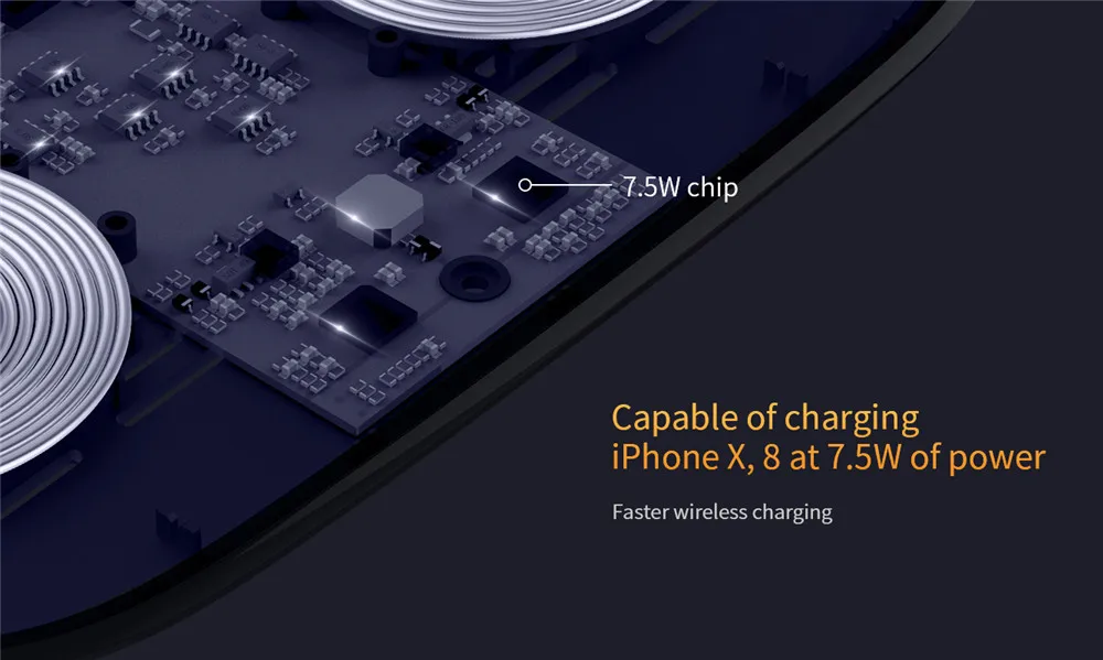 Nillkin 10 Вт Qi быстро Беспроводной Зарядное устройство с принтом «близнецы» двойной зарядного устройства для samsung Galaxy S10 5G S10+ S10e для IPhone XS Max Xr X