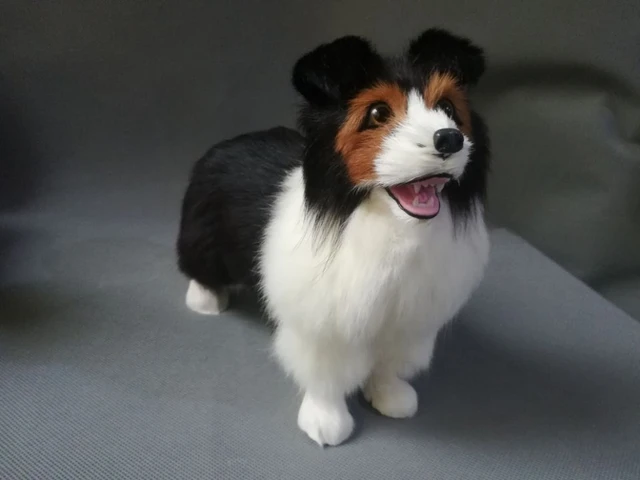 Border Collie High Fidelity Cute Plushie Shepherd Dog Plush Toys Lifelike  Animals Simulation Stuffed Doll Kawai Toy Gifts Kids - AliExpress