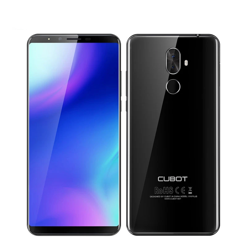 Мобильный телефон Cubot X18 Plus 5,9" 18:9 Android 8,0, Восьмиядерный процессор MT6750T, 4 Гб ОЗУ, 64 Гб ПЗУ, 16 Мп+ 2 Мп, двойная камера, 4000 мАч, 4G, смартфон - Цвет: Black