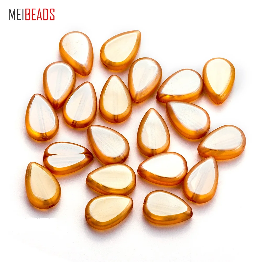 Разноцветные кристально матовые шарики MEIBEADS 20 шт./лот 10*15 мм в форме капель воды