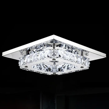 

Free Shipping Modern Led Ceiling Lights Ceiling Lamp Flush Mount Crystal Light 90-265V Surface Mounted Hallway Bed Room Light