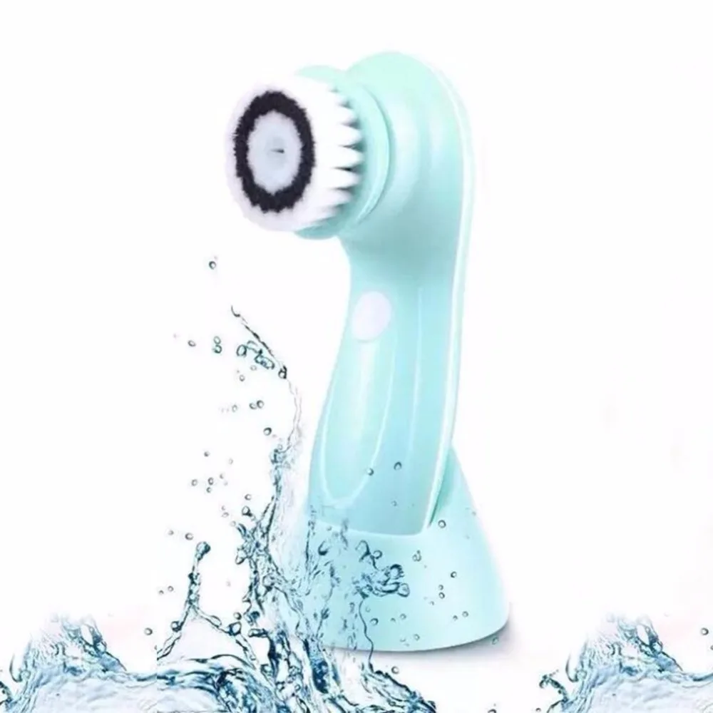 Electric Rotating Facial Cleansing Brush with USB Recharger Water