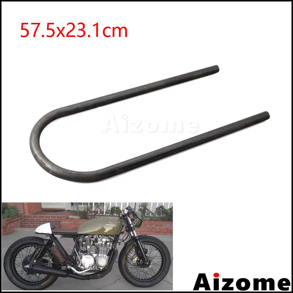 Motorcycle Rear Seat Hoop 1 inch Tracker End Upswept Frame Loop for