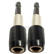 

2pcs Impact 1/4" Magnetic Bit Holder Screwdriver 60mm Hex Quick Change Magnetic Bit Holder Screwdriver Hex Adaptor Extension Bar