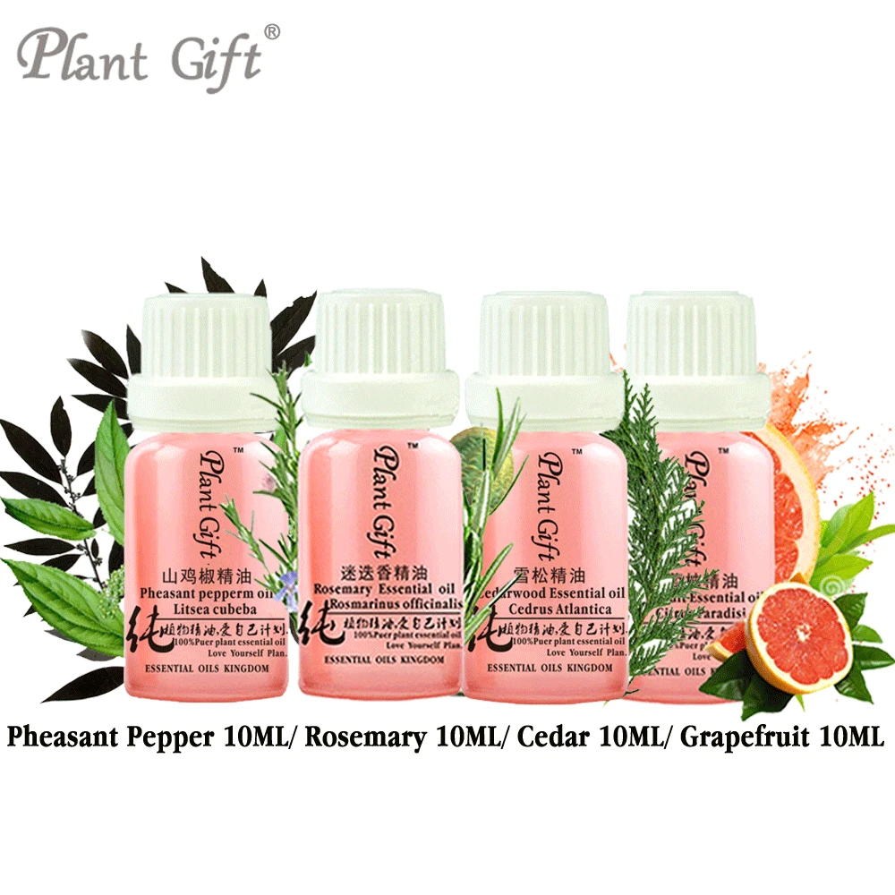 

Free Shopping 100% Pure Plant Pheasant Pepper / Rosemary / Cedar / Grapefruit 10ml Stimulate The Mind Carminative Exhaust Litsea