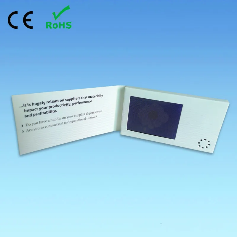 Professional 2.4 Inch Video Brochure Greeting Screen Business Cards for Advertising Propaganda (HYH-3024)