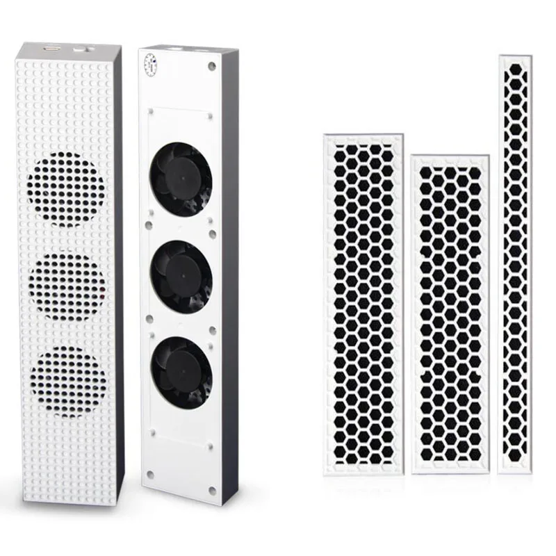 

For Xbox one Slim ONE S USB External Super Turbo Temperature Control Cooling Fan Cooler 3 fan+DIY Dust Proof Prevent Dustproof