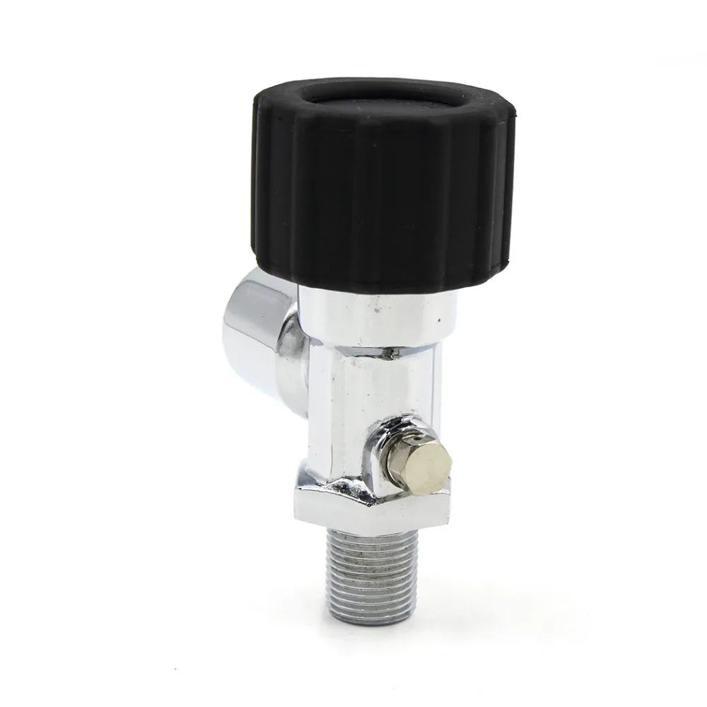 PCP Пейнтбольный бак вкл/выкл клапаны давления черный 30Mpa 4500psi M18 мужской G5/8 Женский