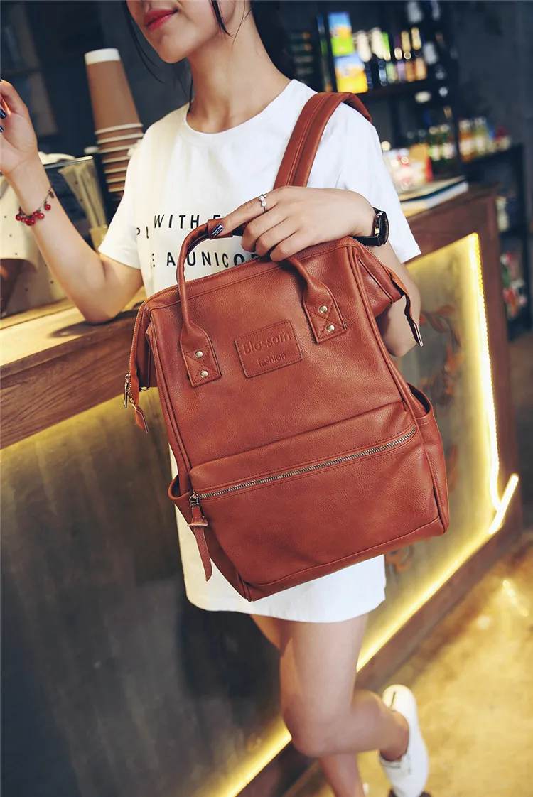 Fashion Mummy Diaper Bag Backpack Leather Waterproof Maternity Nappy Bag Large Capacity Travel Mother Handbag For Mom Baby Care (11)