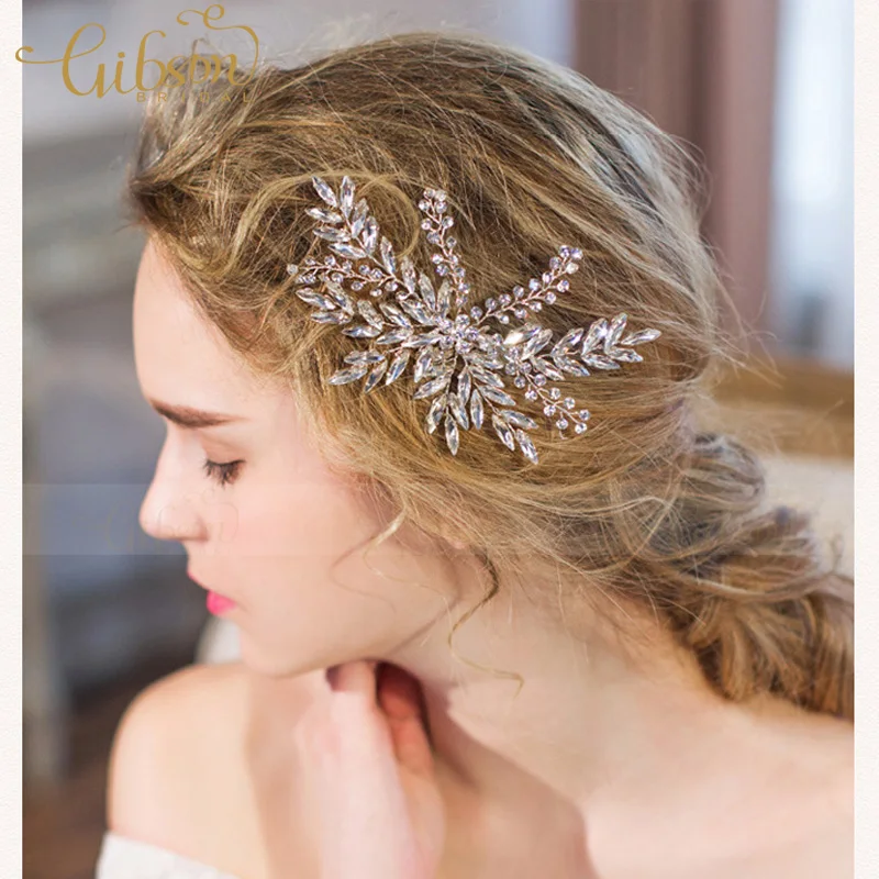 Free Shipping Handmade Shiny Rhinestone Wedding Hair Accessories Free Shipping Handmade Shiny Rhinestone Wedding Hair Accessories Bridal Clip Princess Side Jewellery In Jewelry From
