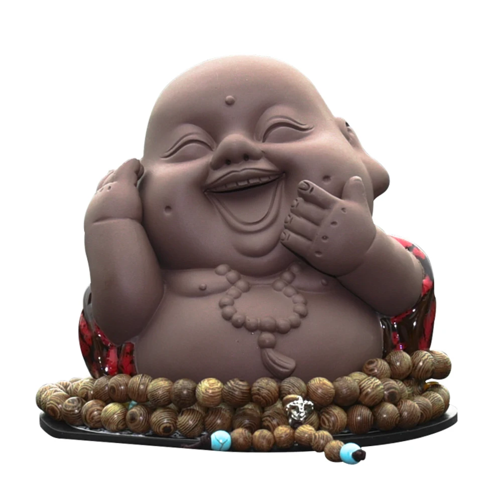 Украшение для автомобиля статуэтка Будды Maitreya милая буддийская Автомобильная