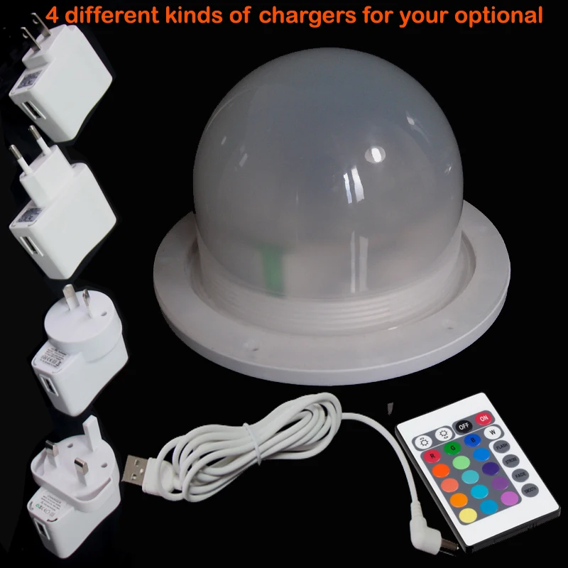 

120mm direct charge led light source RGB 16 color changing for led bar furniture set dropshipping