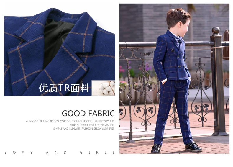  Boys Suits set Formal Boys Clothes children Wedding clothing Blazer Piano Costume back to School (28)