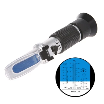 

Auto car Handheld Antifreeze Liquid Coolant tester Battery Refractometer tool qiang