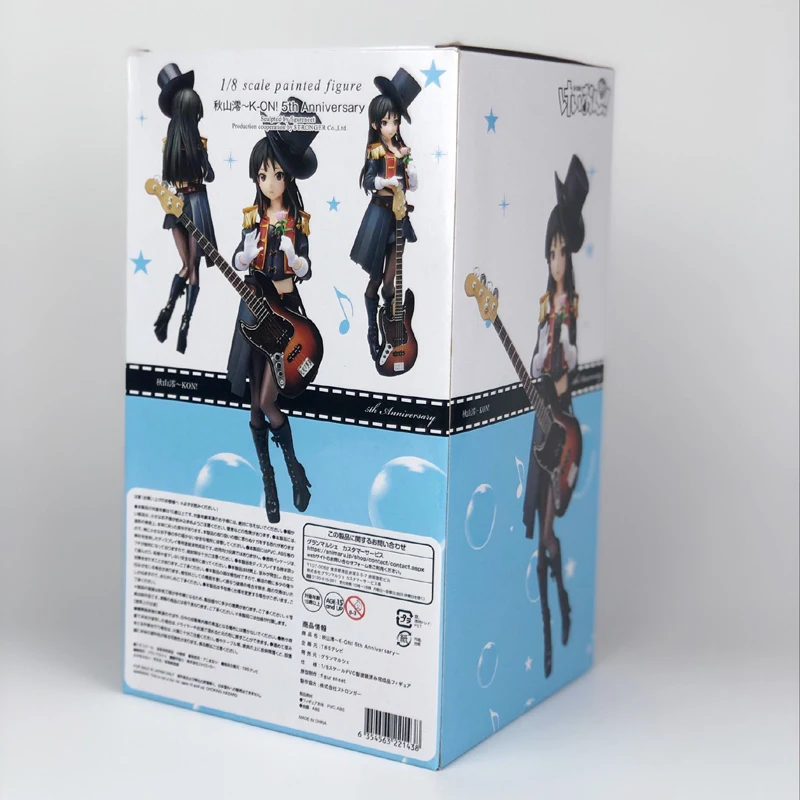 5th Юбилей Azusa Nakano K-ON аниме Рисунок akiyama Mio рицу тайнака ПВХ 1/8 девочка играть музыкальная модель игрушки полностью из коллекций