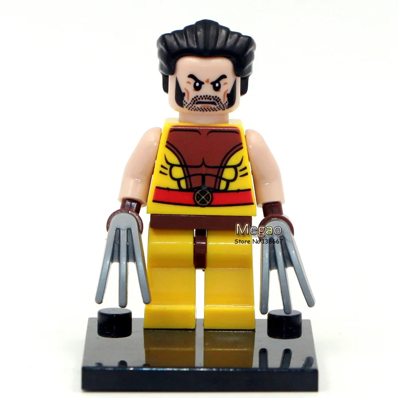 

2016 New Single Sale JX007 Super Heroes Avengers Wolverine Classic Toy Building Blocks Bricks Toys Best Children Gift