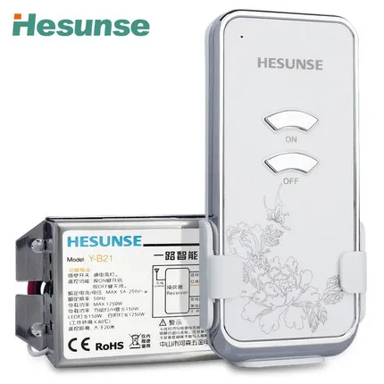

Y-B21 1 Channel Wireless Remote Control Switch 220V 110V Household Appliances Remote Control