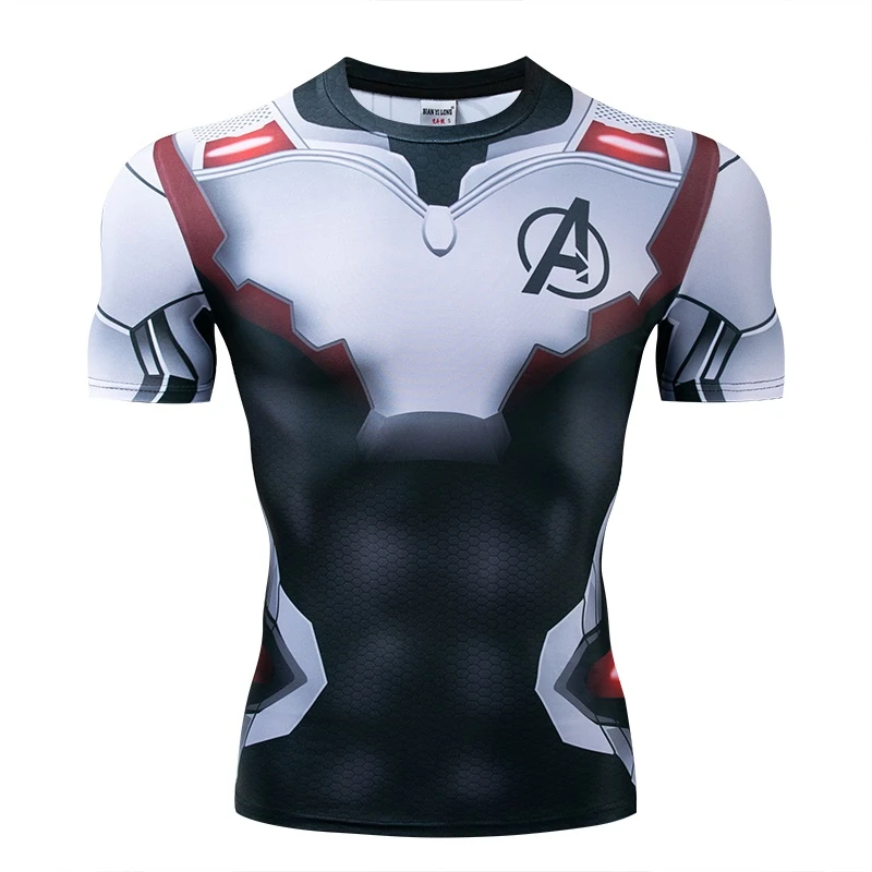 shirts Men Compression Shirt Iron 
