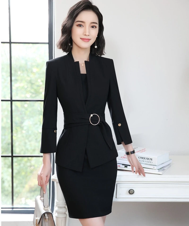 dress with blazer business professional