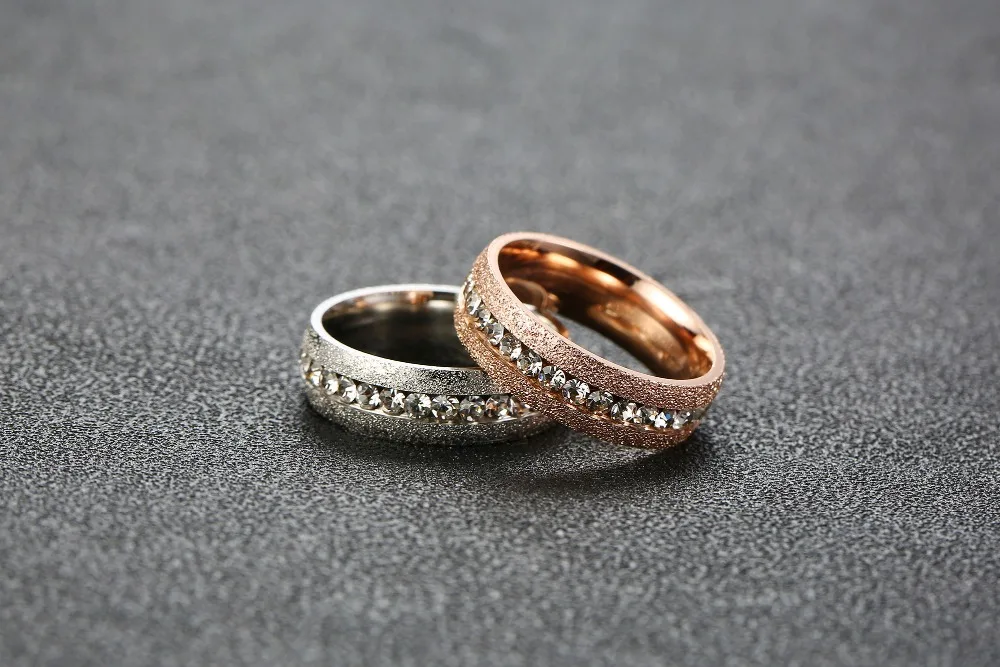SIZZZ модный подарок для подруги посеребренное кольцо Anillos из розового золота CZ обручальное кольцо для мужчин и женщин Прямая поставка