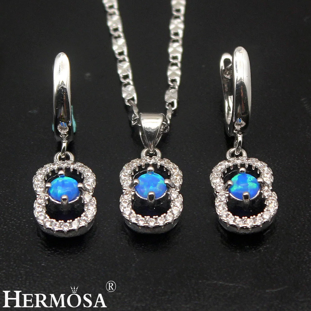 8 Design Australian Fire Opal Sets 925 Sterling Silver Earrings Pendant