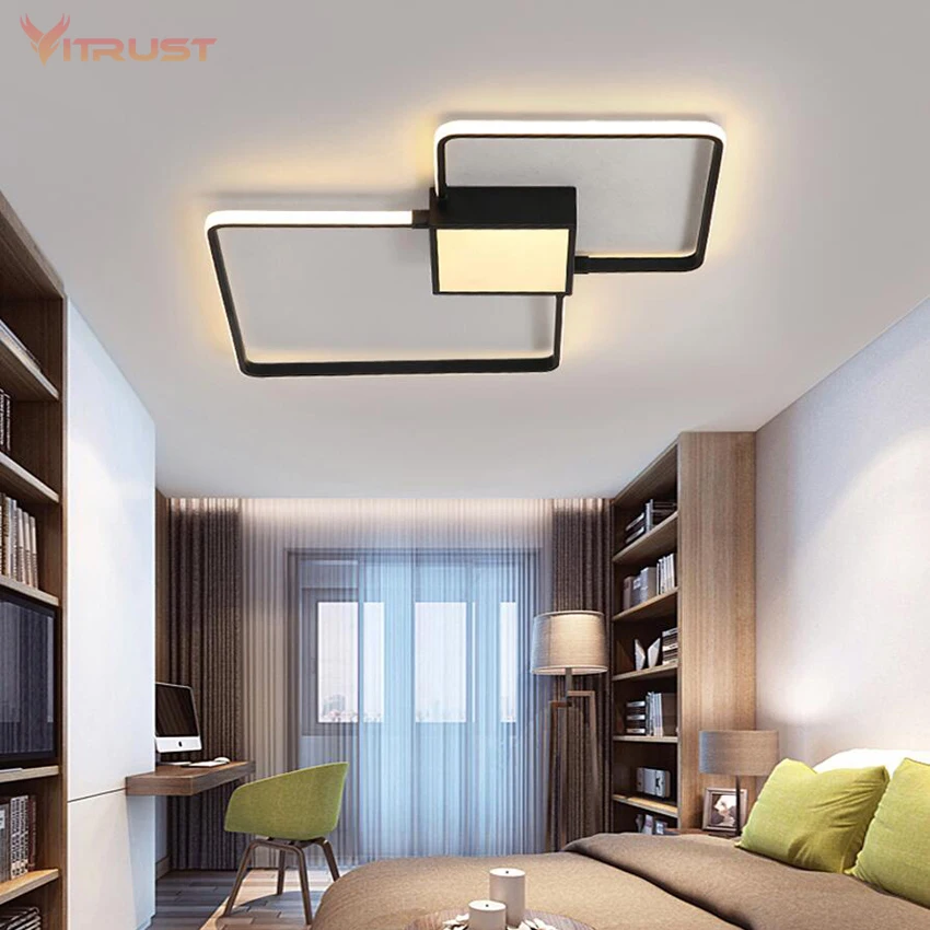 

Modern surface mounted LED lighting fixture creative LED ceiling lamp for bedroom livingroom with remote control Free shipping