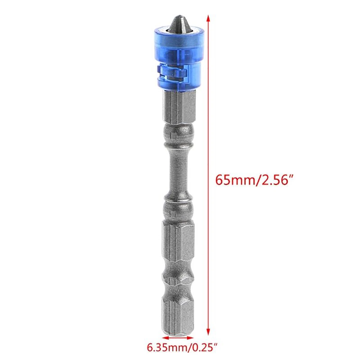 5pcs Anti-Slip Steel Electric Hex Magnetic Screwdriver S2 PH2 Single Head Bit Screw Driver Set Power Tool