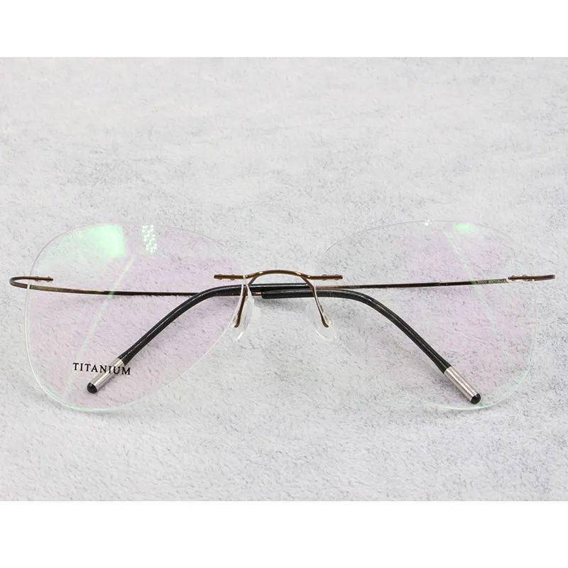 BCLEAR Titanium Rimless Eyeglasses Frames Optical Glasses for Men and Women