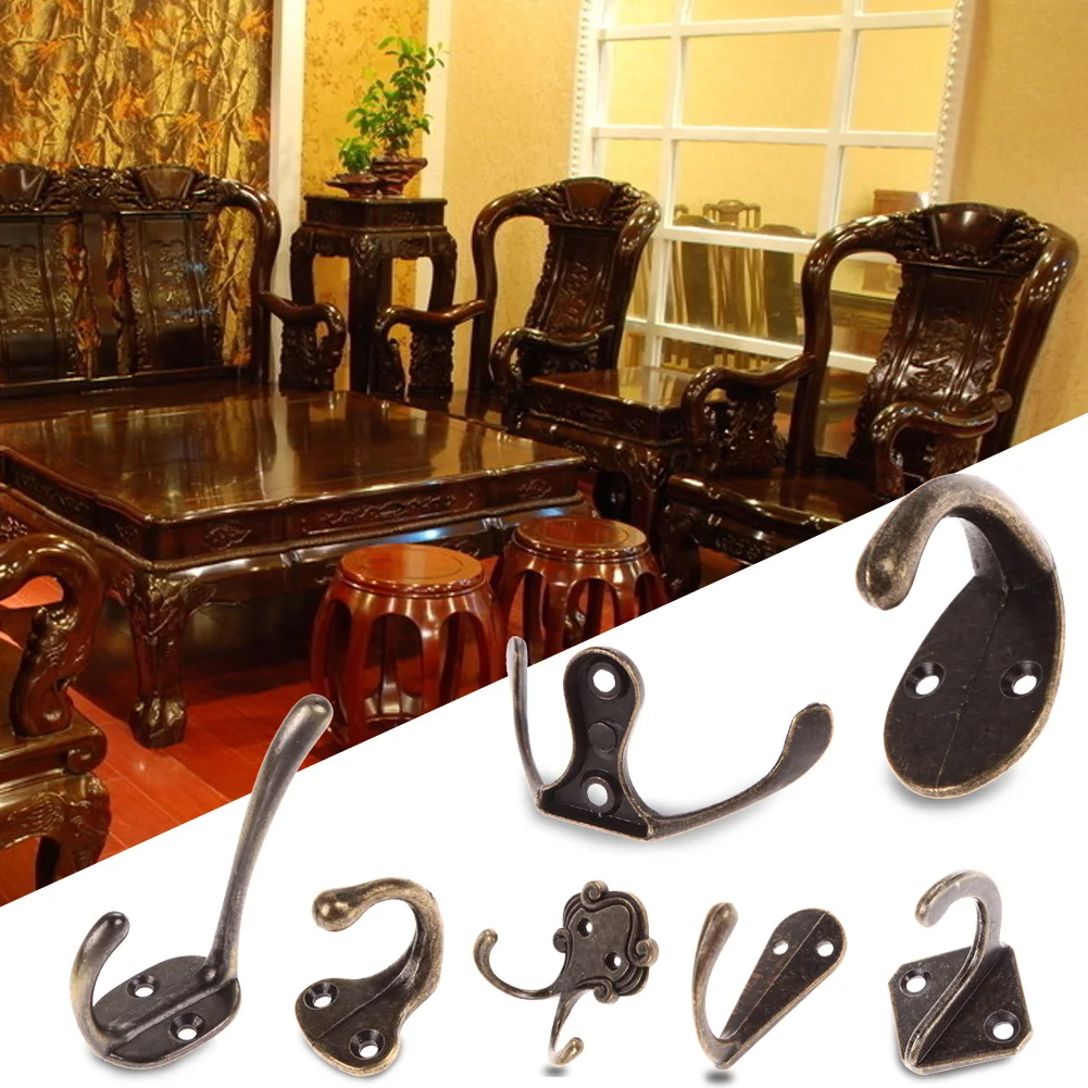 1 шт. винтажный настенный крючок вешалка антикварные декоративные двери комнаты
